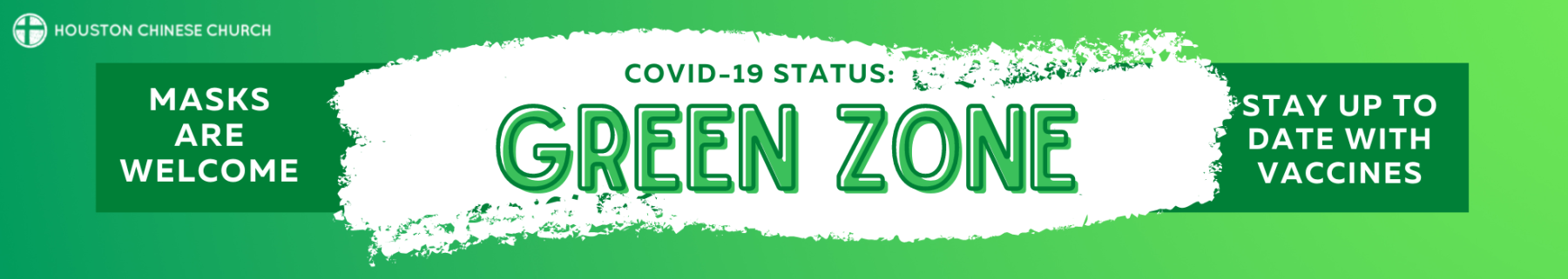 Current HCC COVID-19 Status is green zone.